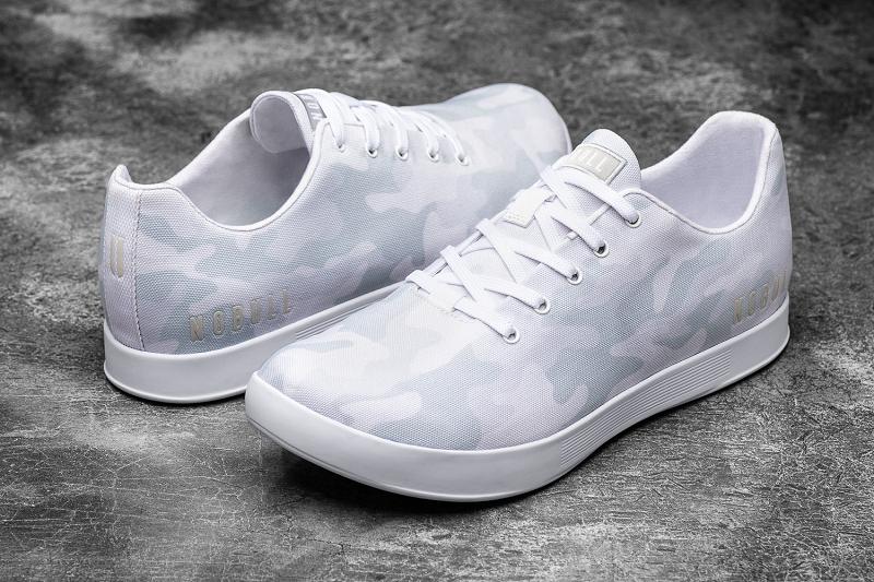 Women's Nobull Camo Canvas Trainers White | SG F3096D